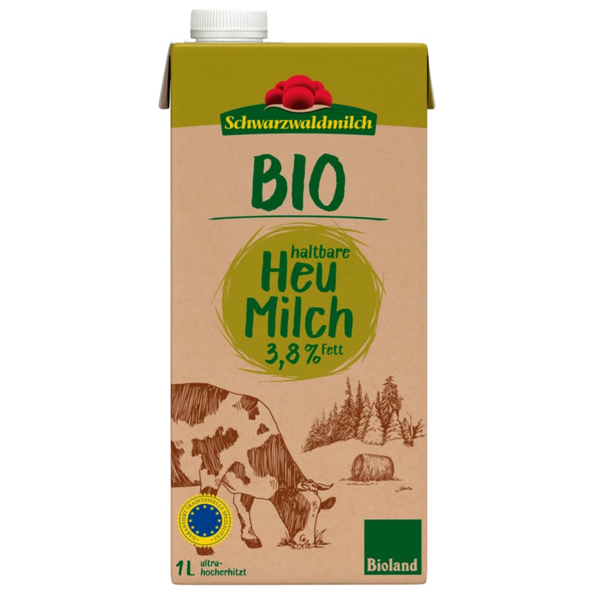 Schwarzwaldmilch Bio haltbare Heu-Milch 3,8% 1l